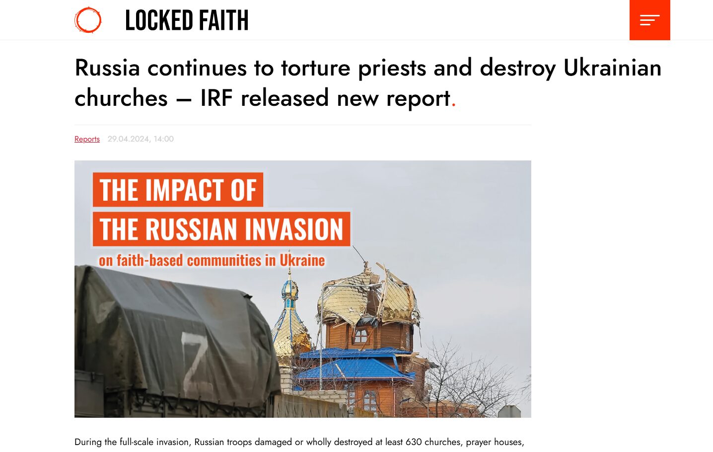 Russia’s War Against Evangelicals