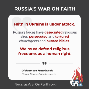Faith in Ukraine is under attack.