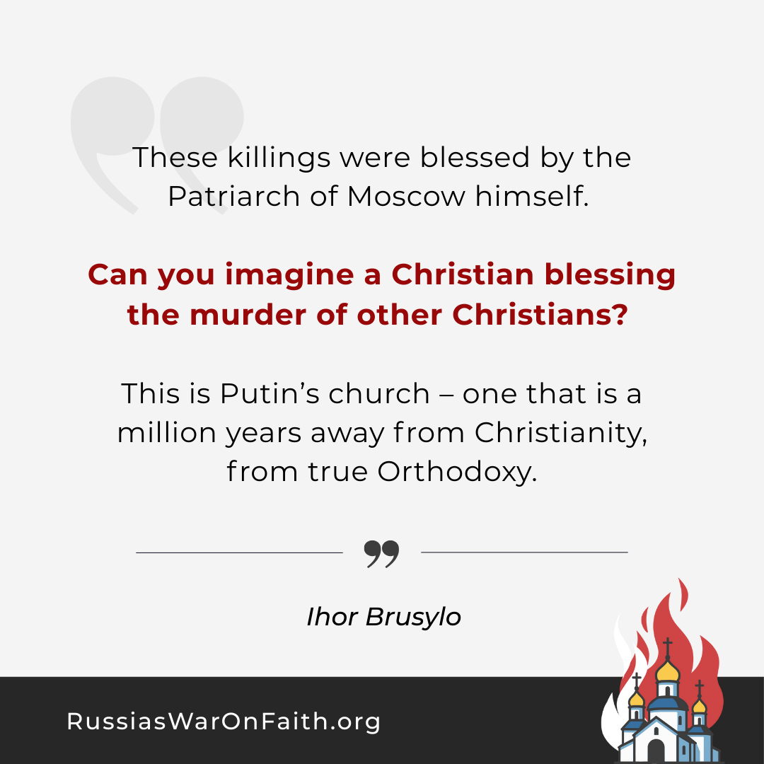 Killings blessed by the Patriarch of Moscow 1