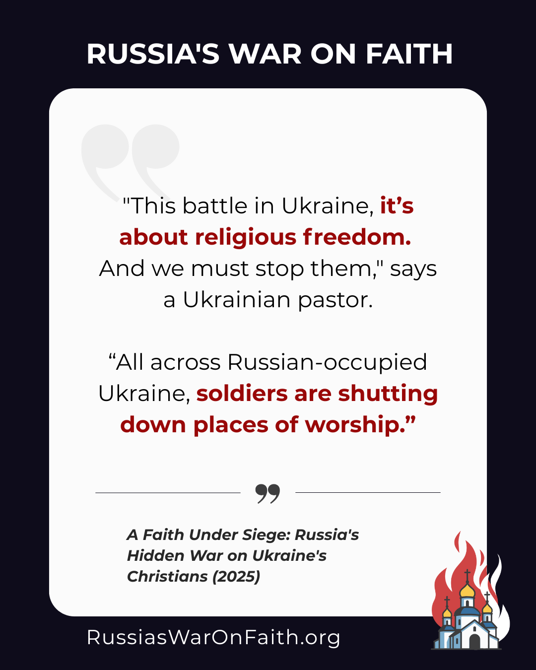 All across Russian-occupied Ukraine soldiers are shutting down places of worship 1
