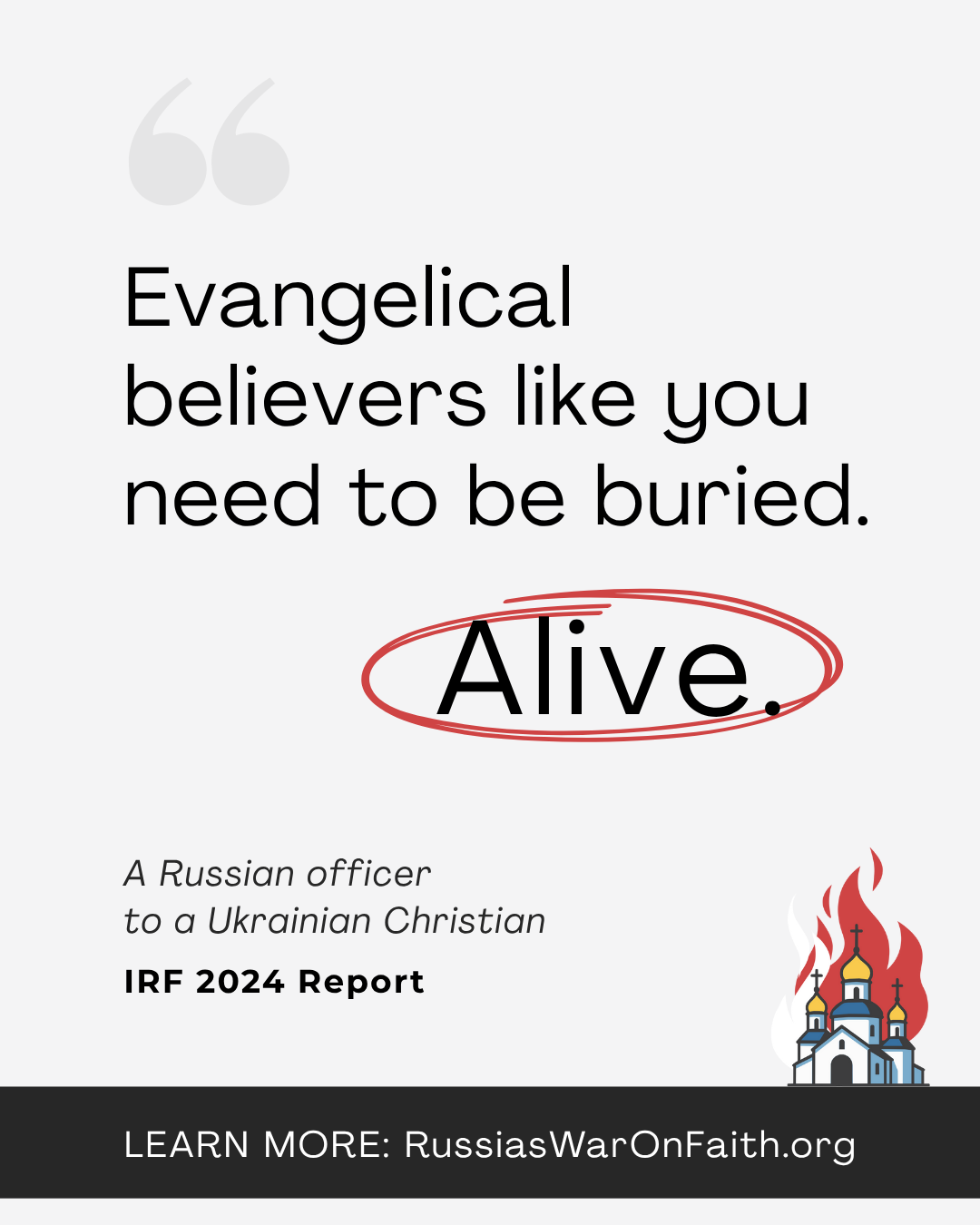 Evangelical believers like you need to be buried. Alive. 1