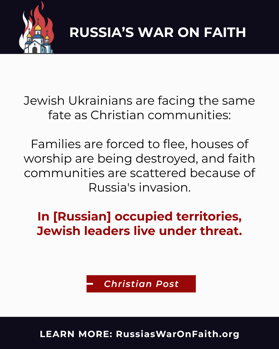 In [Russian] occupied territories, Jewish leaders live under threat 1
