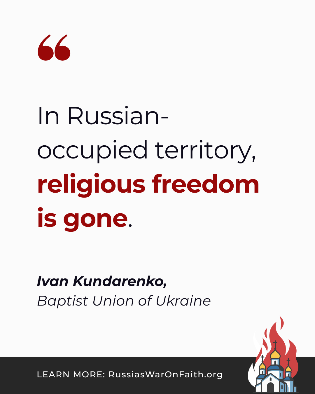 In Russian-occupied territory religious freedom is gone 1