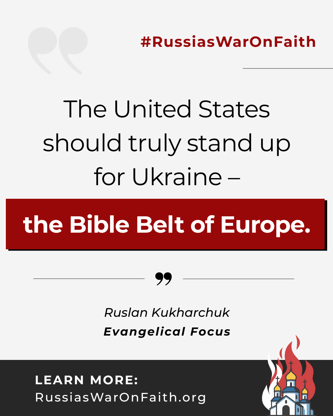 US stand up for Ukraine – Bible Belt of Europe 2