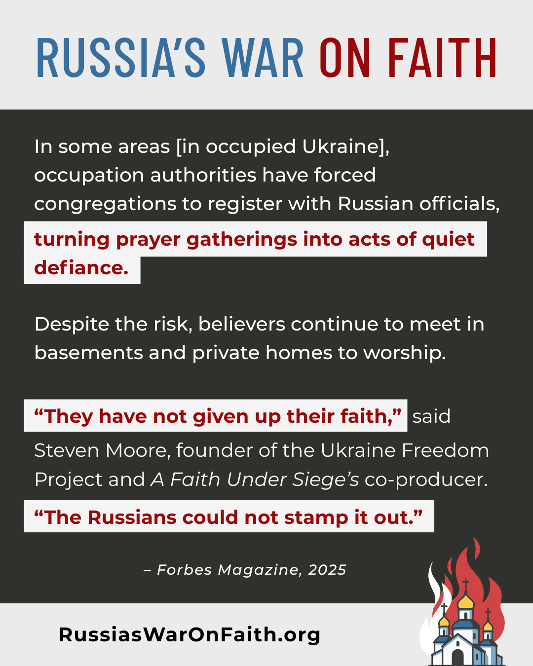 The Russians could not stamp it out 1